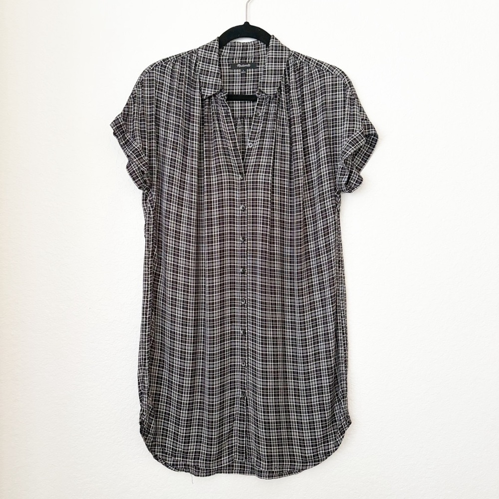 Madewell Women’s Central Shirtdress Thompson Plaid Size Small